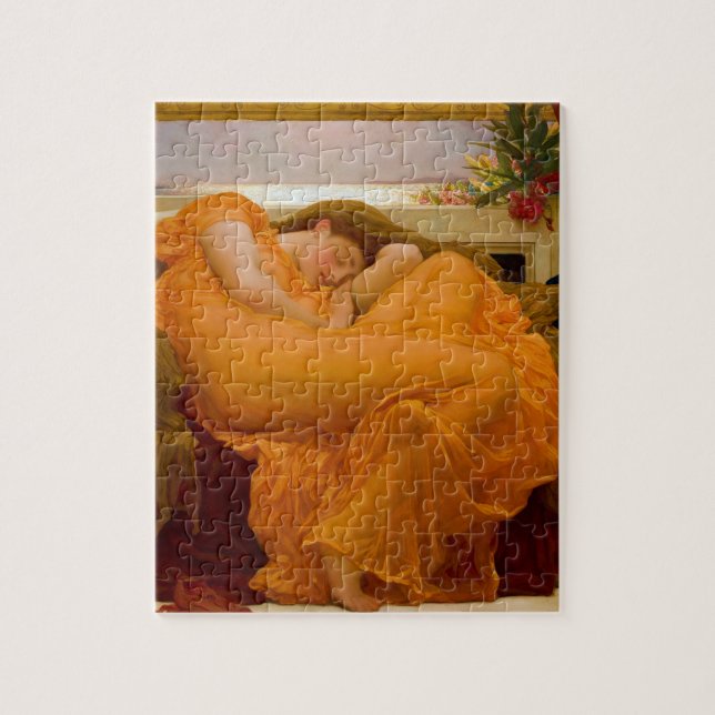 Flaming June av Herr Frederic Leighton Pussel (Vertikal)