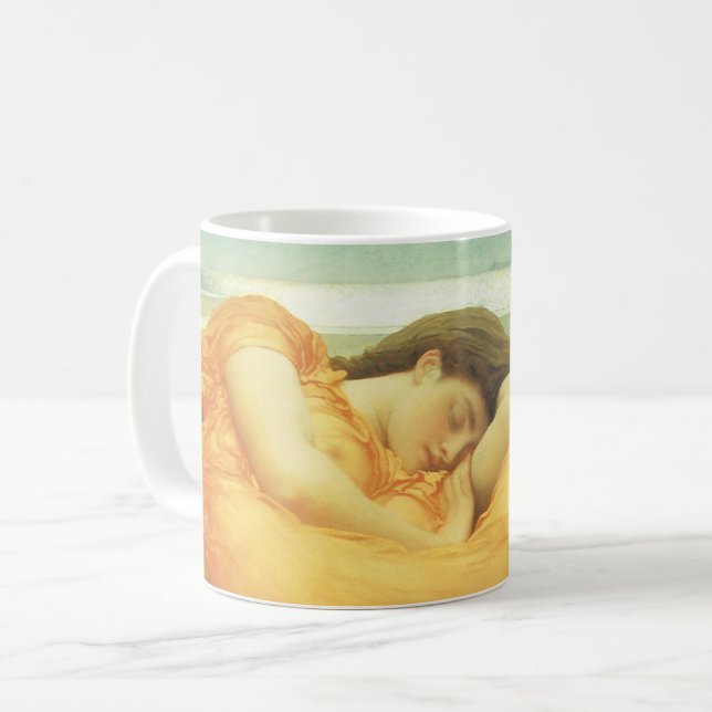 Flaming June av Lord Frederic Leighton Kaffemugg (Framsida vänster)