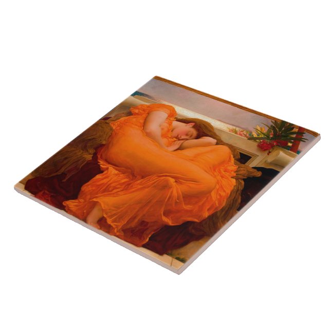 Flaming June av Lord Frederic Leighton Kakelplatta (Sidan)