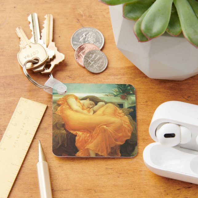 Flaming June av Lord Frederic Leighton Nyckelring (Skrivbord)