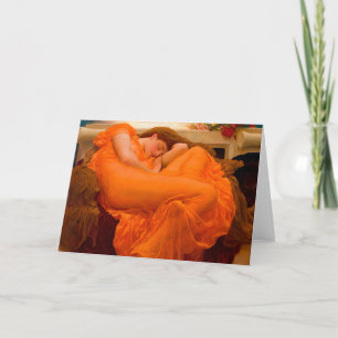 Flaming June av Lord Frederic Leighton Tack Kort