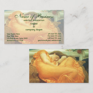 Flaming June av Lord Frederic Leighton Visitkort