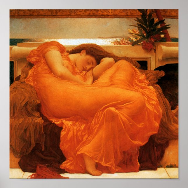 Flaming June Frederic Leighton Fine Art Poster (Framsidan)