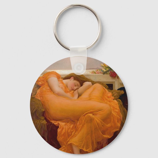Flaming June - Frederic Lord Leighton Nyckelring (Framsida)