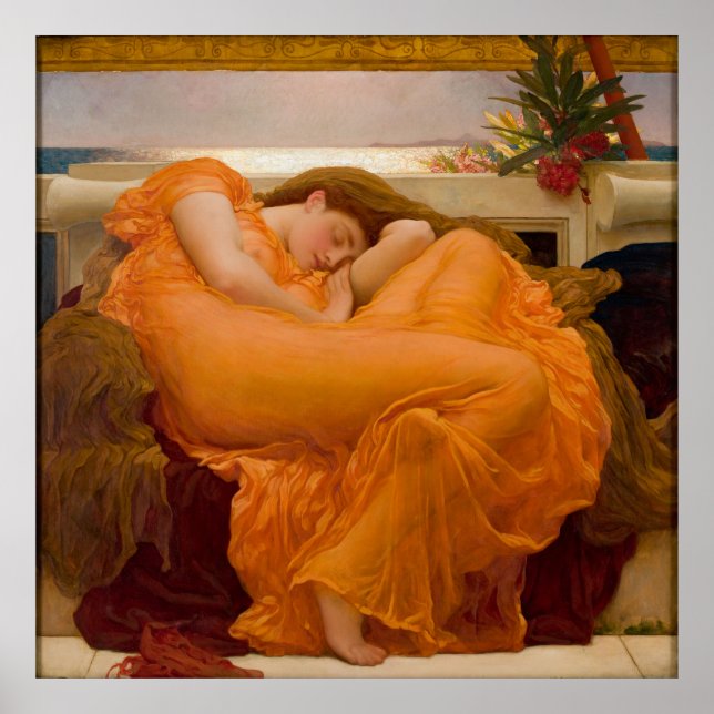 Flaming June - Frederic Lord Leighton Poster (Framsidan)