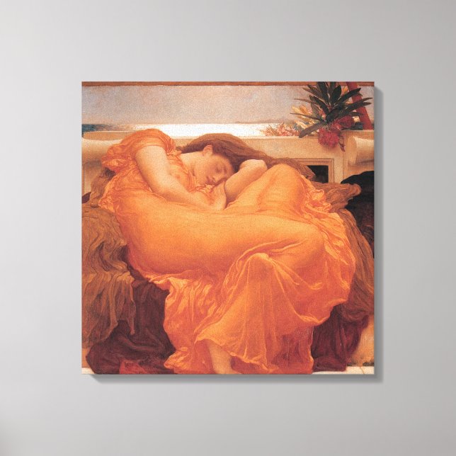 Flaming June ~ Lord Frederick Leighton Canvastryck (Framsida)