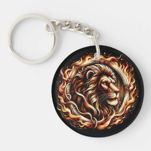 Flaming Lion i eldringens ring Astrologi 