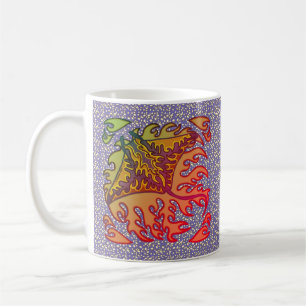 Flaming Manta Ray mugg