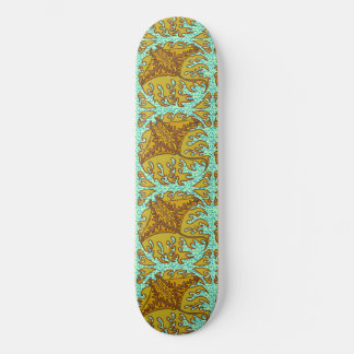 Flaming Manta Ray Skateboard