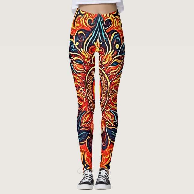 Flaming Öga Leggings (Framsida)