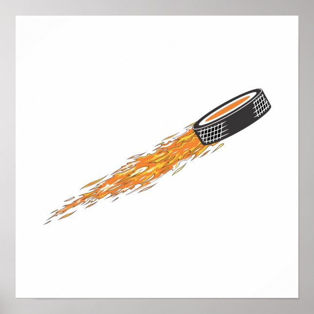 Flaming Puck Poster (Framsidan)