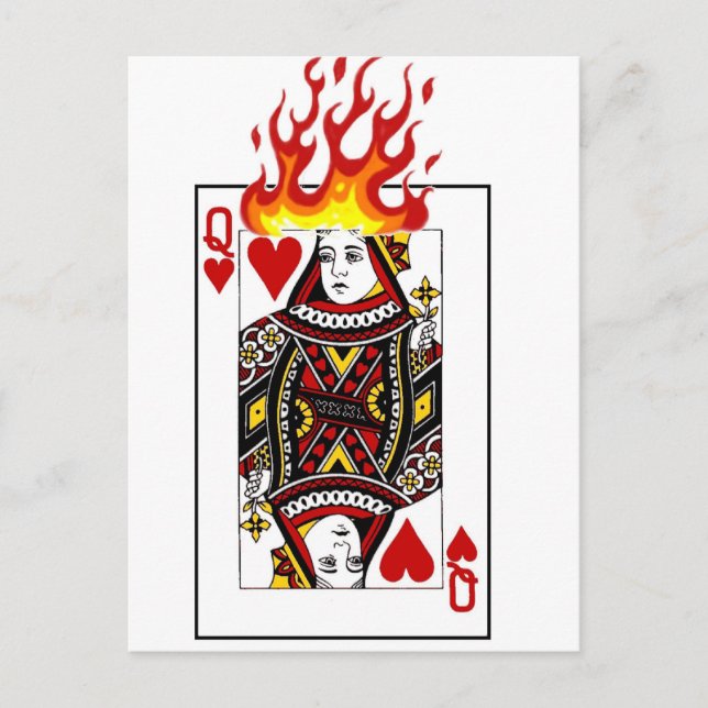 Flaming Queen Vykort (Framsida)