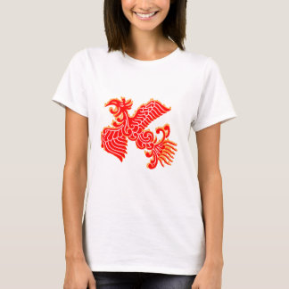 Flaming Red Phoenix T Shirt