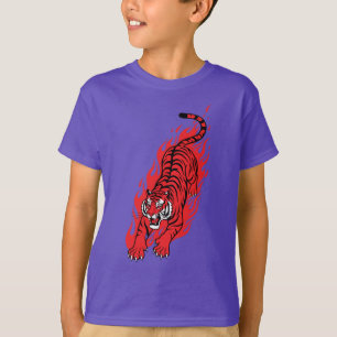 Flaming Red Tiger – Fierce Fire Beast Tröja