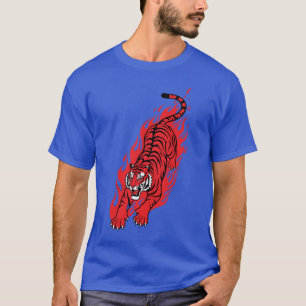 Flaming Red Tiger – Fierce Fire Beast Tröja