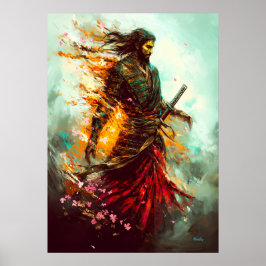 Flaming Samurai – Den Evige Krigaren Poster