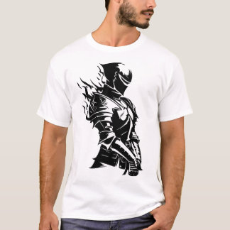 Flaming Shadow Knight T Shirt