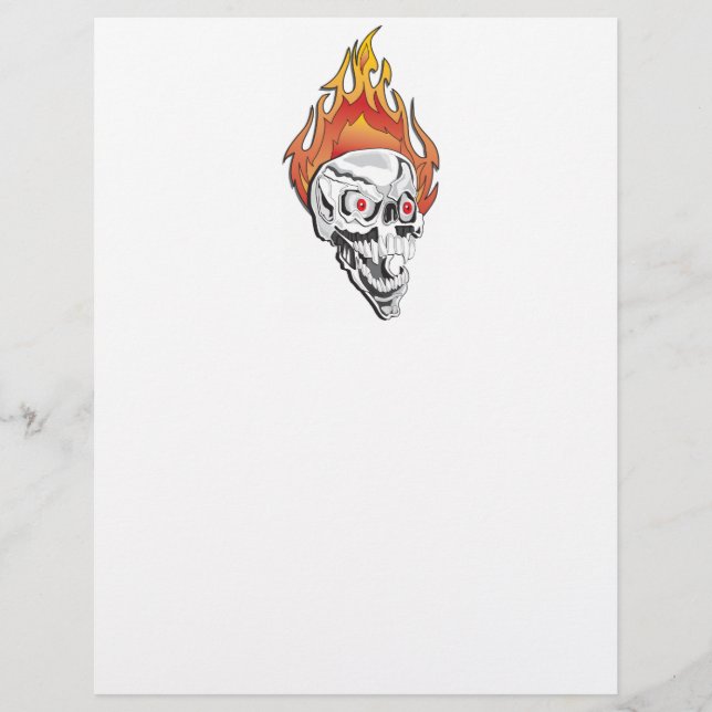 Flaming Skull (Framsida)