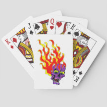 Flaming Skull Classic Spelkort