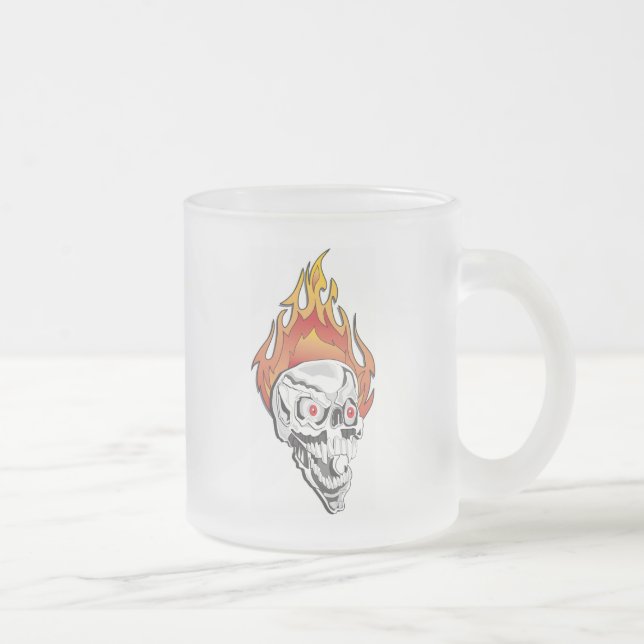 Flaming Skull Frostad Glasmugg (Höger)
