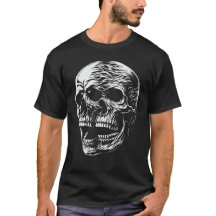 Flaming Skull Scream - Mörkt gotiskt skalle