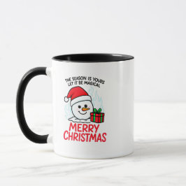 Flaming Snowman Merry Christmas Funny Holiday Gift Mugg