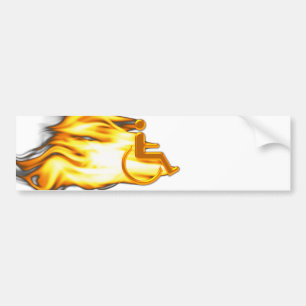Flaming Stol Bildekal