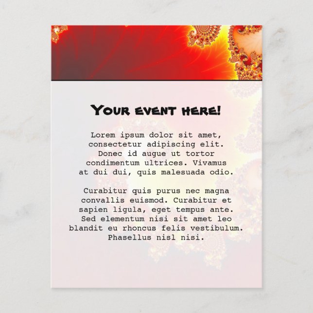 Flaming Tentacle - Fractal Art Flygblad (Framsidan)