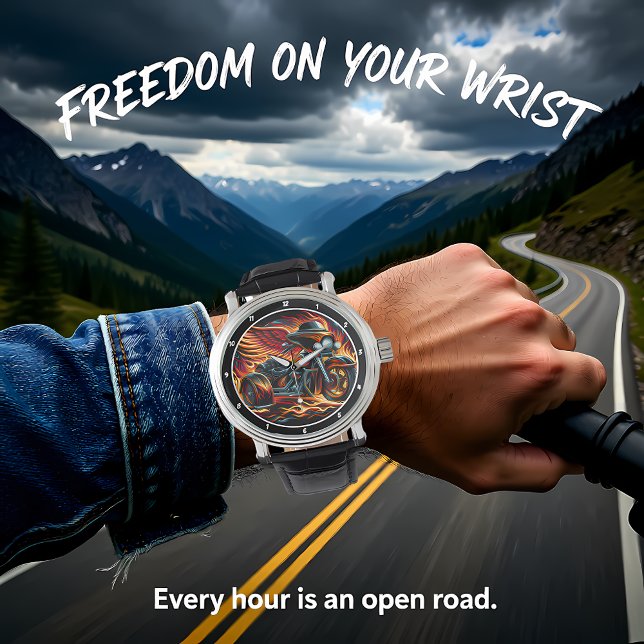 Flaming Trike, Dynamic Watch Face. Armbandsur (Skapare uppladdad)