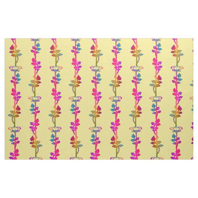 Flaming Vines sommar Tyg (Fat Quarter)