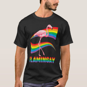 Flamingay Gay Flamingo Lgbt Pride Lesbisk Proud Lg T Shirt