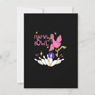 Flamingbowl Bowling Event Women Girls Flamingo Bow Inbjudningar