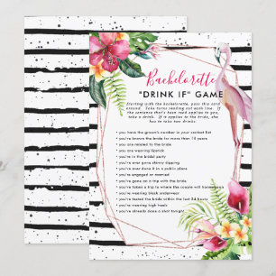 Flamingle Bachelorette Party-spel Drick om Inbjudningar