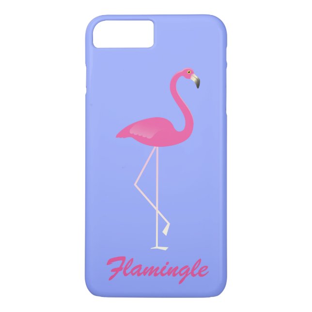 Flamingle Flamingo iPhone 7 Plus - lila Case-Mate iPhone Skal (Baksida)