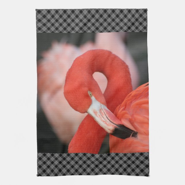 Flamingo 001 kökshandduk (Vertikal)