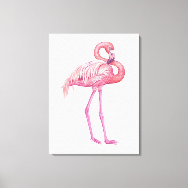 Flamingo 2 canvastryck (Framsida)