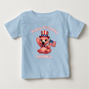 Flamingo (4f) Fosterländsk Barn T-Shirt