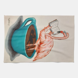 Flamingo Absurdi-tea towel  Kökshandduk