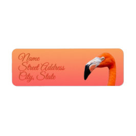 Flamingo adressetiketter returadress etikett