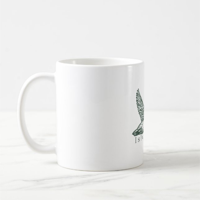 Flamingo akvarell rosa fågel tropisk flamingo kaffemugg (Vänster)