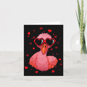 Flamingo Alla hjärtans dag Sungles Hjärta Söta Äls Kort