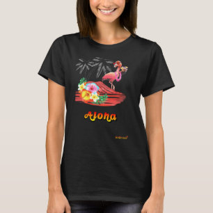 FLAMINGO ALOHA T SHIRT
