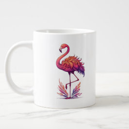 Flamingo älskare jumbo mugg
