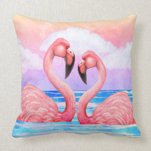 Flamingo Älskare Kudde