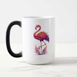 Flamingo älskare Large Morphing Magisk Mugg