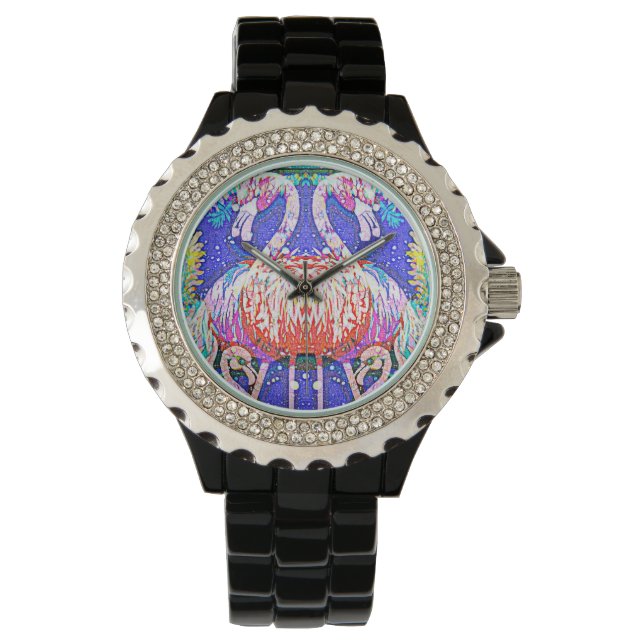 Flamingo Älskare Watch Armbandsur (Framsida)