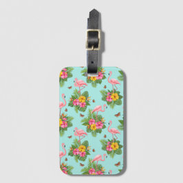 Flamingo and Butterflies 3 Bagagebricka