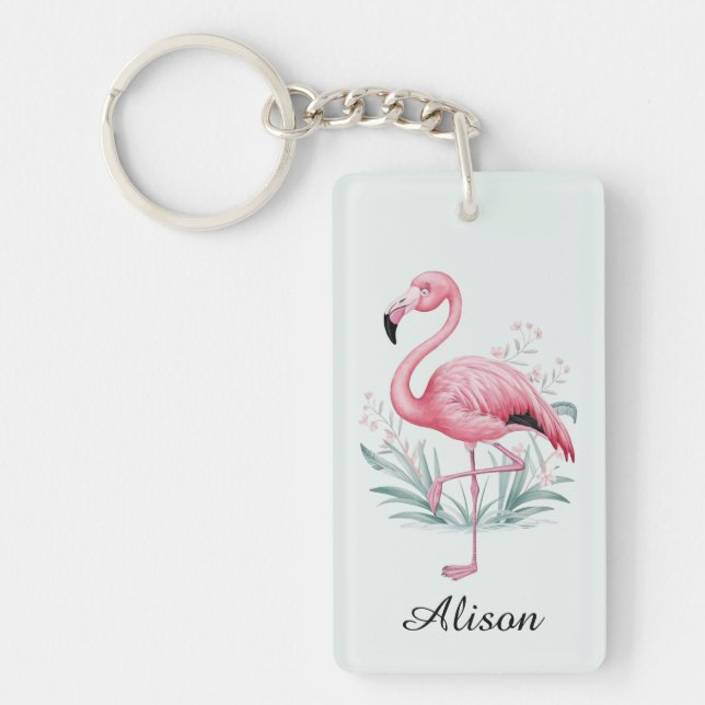 Flamingo and Flowers Personlig (Framsidan)
