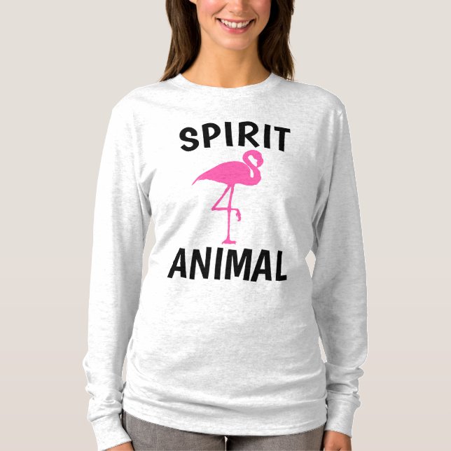 FLAMINGO ANDLIGA Djur T-Shirts (Framsida)