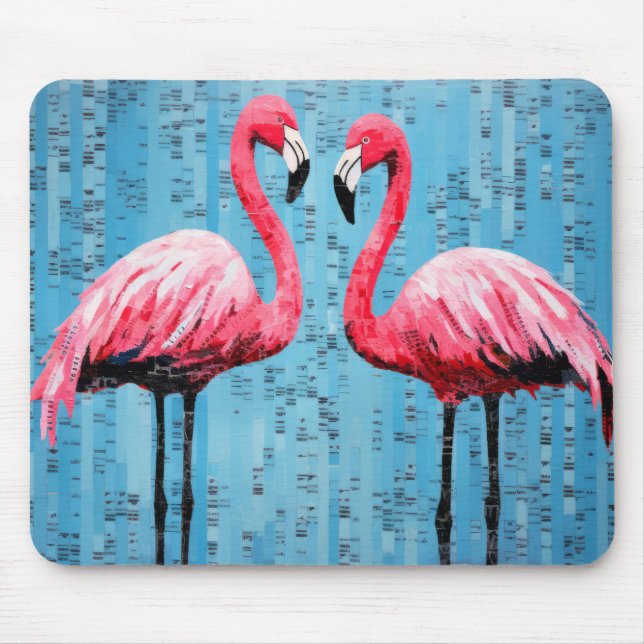 Flamingo Animal Bird Art Decor Paint Musmatta (Framsidan)